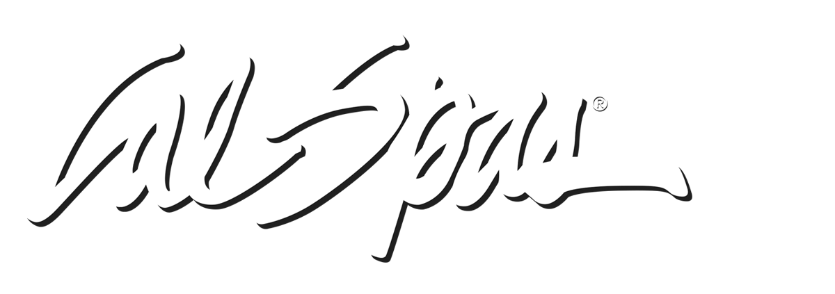 Calspas White logo hot tubs spas for sale Oshkosh